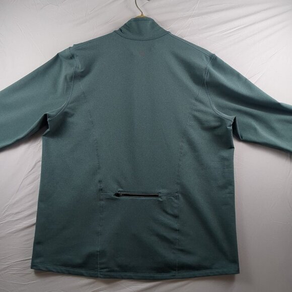 Mountain Hardwear Mens Teal Green Quarter Zip Long Sleeve Pullover  X-Large - Picture 3 of 12